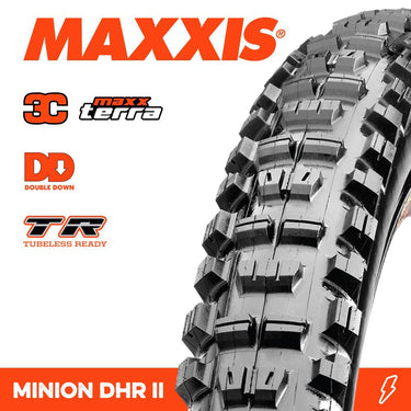 Maxxis Tyre Minion DHR II 29 X 2.40 WT Terra Dd TR Fold 120X2TPI E-25